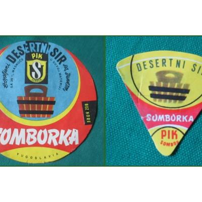 Nalepnice Desertni Sir ''Somborka''-PIK Sombor/Somboled