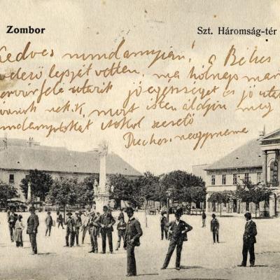 Trg Sv. Trojstva, oko 1918. godine